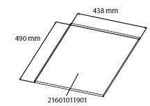 Ізоляція Sibrex 15мм керамічної камери (490х438) - 21601011901
